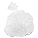 Low-Density Commercial Can Liners, 60 gal, 1.15 mil, 38" x 58", Clear, Interleaved Roll, 20 Bags/Roll, 5 Rolls/Carton