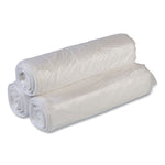 High-Density Commercial Can Liner Value Pack, 30 gal, 11 mic, 30" x 36", Clear, Interleaved Roll, 25 Bags/Roll, 20 Rolls/CT