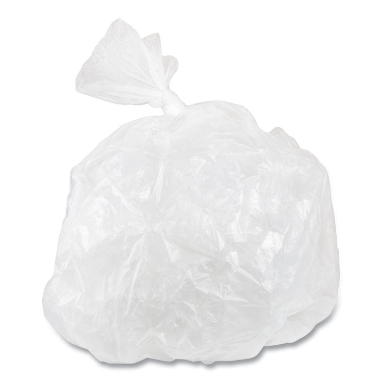 High-Density Commercial Can Liner Value Pack, 55 gal, 11 mic, 36" x 58", Clear, Interleaved Roll, 25 Bags/Roll, 8 Rolls/CT
