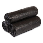 High-Density Commercial Can Liner Value Pack, 60 gal, 19 mic, 38" x 58", Black, Interleaved Roll, 25 Bags/Roll, 6 Rolls/CT