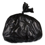 High-Density Commercial Can Liner Value Pack, 45 gal, 19 mic, 40" x 46", Black, Interleaved Roll, 25 Bags/Roll, 6 Rolls/CT