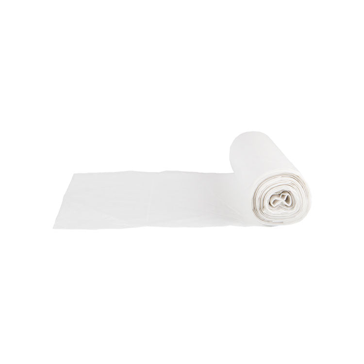 High-Density Commercial Can Liner Value Pack, 45 gal, 11 mic, 40" x 46", Clear, Interleaved Roll, 25 Bags/Roll, 10 Rolls/CT