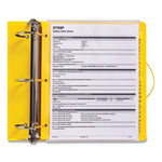UltraDuty Safety Data Sheet Binder Bundle, 3 Rings, 3" Capacity, 11 x 8.5, Yellow/Red