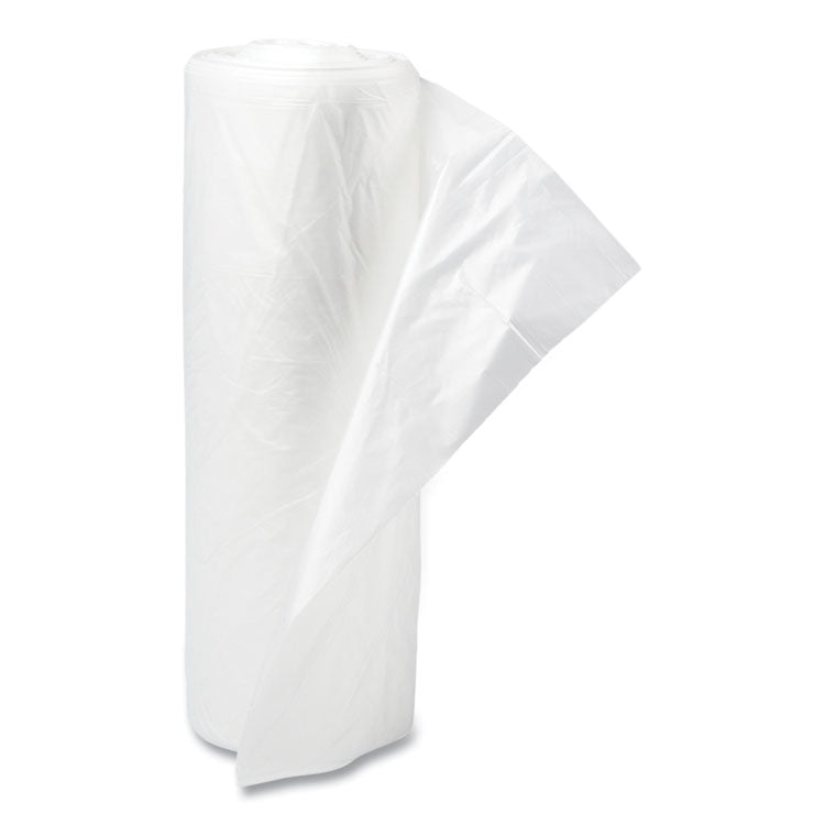 Draw-Tuff Institutional Draw-Tape Can Liners, Drawstring, 12 gal, 28" x 24", White, 25 Bags/Roll, 12 Rolls/Carton