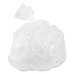 High-Density Commercial Can Liners, 30 gal, 16 mic, 30" x 37", Clear, Interleaved Roll, 25 Bags/Roll, 20 Rolls/Carton