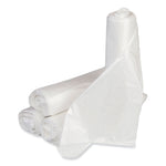 Low-Density Commercial Can Liners, 16 gal, 0.5 mil, 24" x 32", White, Interleaved Roll, 50 Bags/Roll, 10 Rolls/Carton