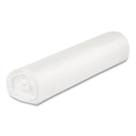 Low-Density Commercial Can Liners, 16 gal, 0.5 mil, 24" x 32", White, Interleaved Roll, 50 Bags/Roll, 10 Rolls/Carton