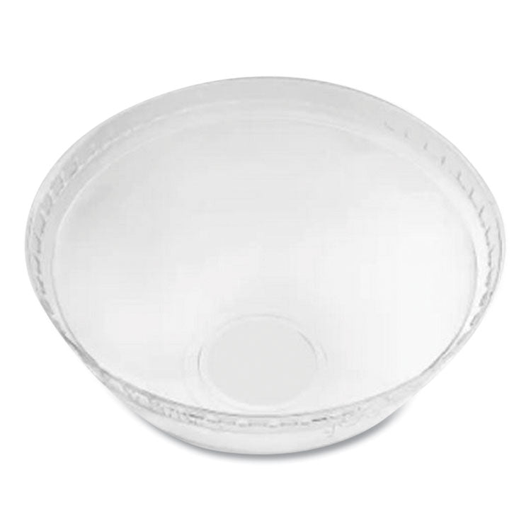 PET Lids, Dome Lid, Fits 12 oz to 24 oz Cold Cups, Plastic, Clear, 1,000/Carton