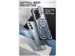 i-Blason ArmorBox MagSafe Rugged Case for Samsung Galaxy S24+, Shock Absorbing, Metallic Blue (GS24PLUSABSPTT)