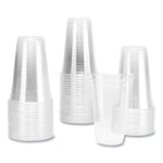 PET Plastic Cups, 20 oz, Clear, 1,000/Carton