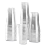PET Plastic Cups, 24 oz, Clear, 600/Carton