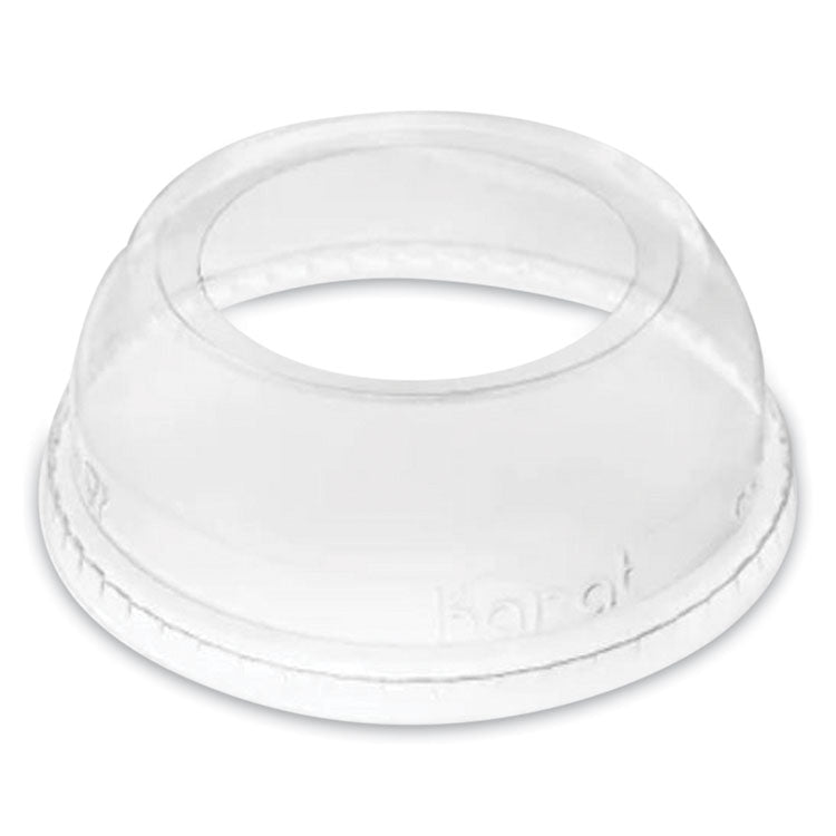 PET Lids, Wide Opening Dome, Fits 12 oz to 24 oz Cold Cups, Plastic, Clear, 1,000/Carton