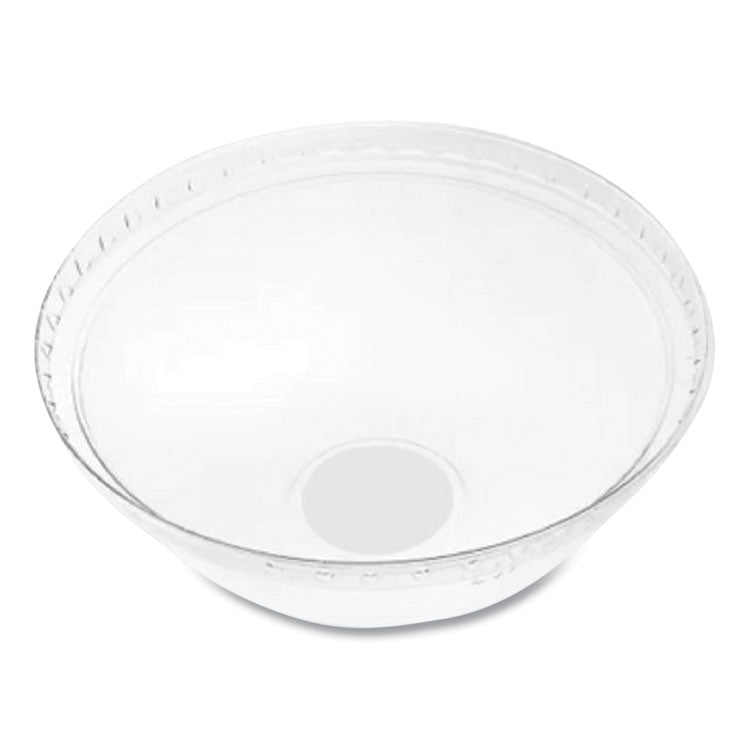 PET Lids, Dome Lid, Fits 32 oz Cold Cups, Plastic, Clear, 500/Carton