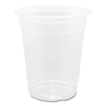 PET Plastic Cups, 92 mm Rim Diameter, 12 oz, Clear, 1,000/Carton