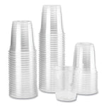 PET Plastic Cups, 8 oz, Clear, 1,000/Carton
