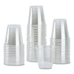 PET Plastic Cups, 3 oz, Clear, 2,500/Carton