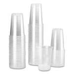 PET Plastic Cups, 10 oz, Clear, 1,000/Carton
