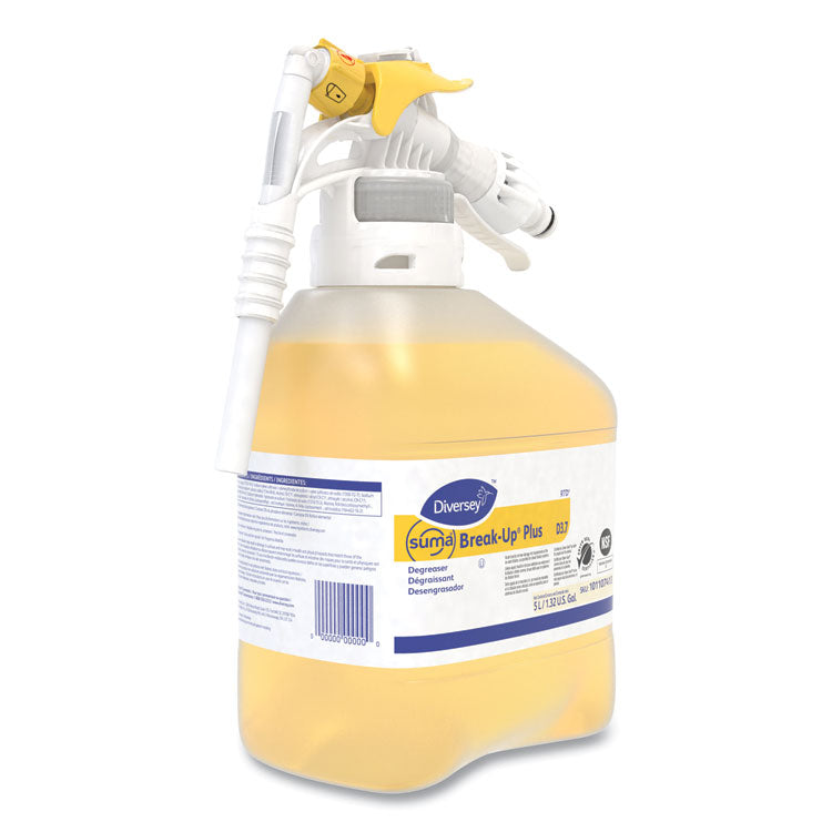 Suma Break-Up Plus Solvent Free Cleaner Degreaser, Surfactant Scent, 5 L Bottle