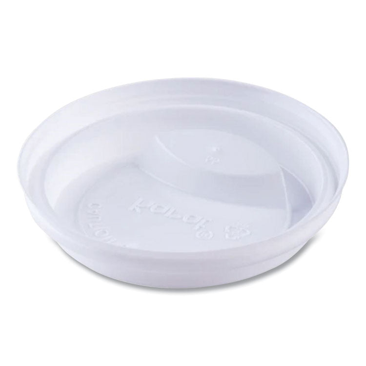 Hot Cup Lids, Sipper Lid, Fits 10 oz to 24 oz Hot Cups, Plastic, White, 1,000/Carton