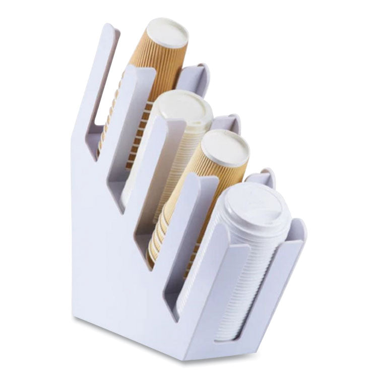 Hot Cup Lids, Sipper Lid, Fits 10 oz to 24 oz Hot Cups, Plastic, White, 1,000/Carton