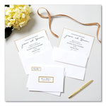 White Easy Peel Mailing Labels with Metallic Border, Inkjet/Laser Printers, 1 x 2.63, White, 30/Sheet, 10 Sheets/Pack