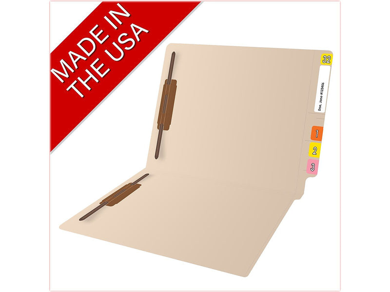 Medical Arts Press Reinforced End Tab File Folder, Letter-Size, Manila, 50/Box (S-01316)