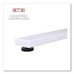 L-Shaped Writing Desk, 59.05" x 59.05" x 29.53", Beigewood/White