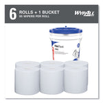 Power Clean Wipers for WetTask Customizable Wet Wiping System with (1) Bucket, 6 x 12, Unscented, 95/Roll, 6 Rolls/Carton