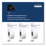 JRT Jr. Escort Jumbo Bathroom Tissue Dispenser, 13.33 x 5.75 x 16, Smoke