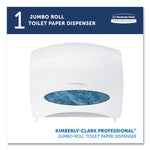 Jrt Jr. Escort Jumbo Roll Bath Tissue Dispenser, 16 X 5.75 X 13.88, Pearl White