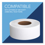 Jrt Jr. Escort Jumbo Roll Bath Tissue Dispenser, 16 X 5.75 X 13.88, Pearl White