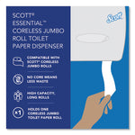 Essential Coreless Jumbo Roll Tissue Dispenser for Business, 14.25 x 6 x 9.75, Black