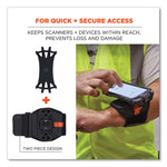 Squids 5545 Arm and Wrist Scanner Mount, Large 7 x 8.5 x 1.5, Elastic, Black