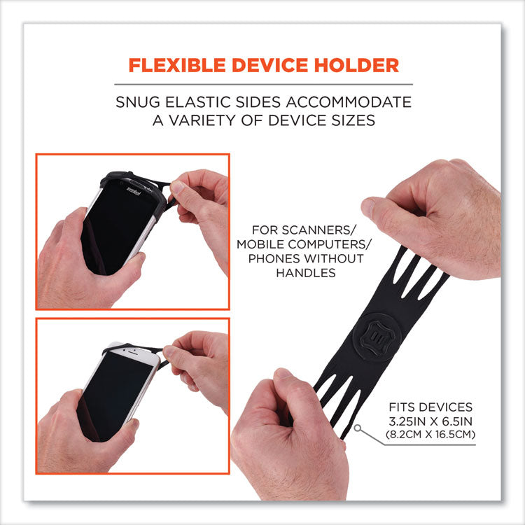 Squids 5547 Scanner Wrist Mount Holder, 4 x 5 x 0.5, Plastic, Black
