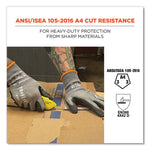 ProFlex 7043 ANSI A4 Nitrile Coated CR Gloves, EN388: 4X42D, 9" Long, Medium, Gray, 12 Pairs