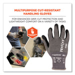 ProFlex 7043 ANSI A4 Nitrile Coated CR Gloves, EN388: 4X42D, 9" Long, XX-Large, Gray, Pair