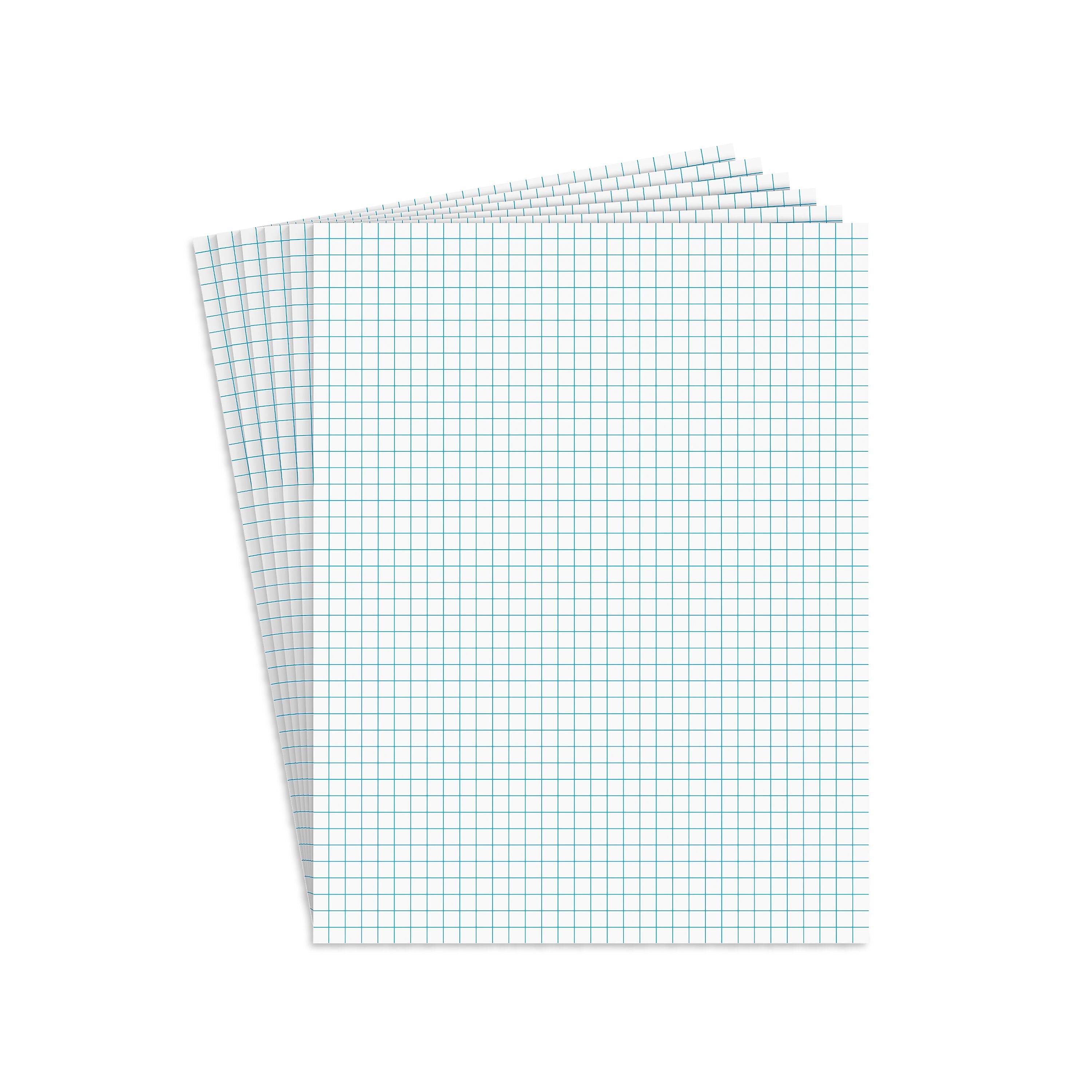 Staples Graph Pad, 8.5" x 11", Graph Ruled, White, 50 Sheets/Pad, 6 Pads/Pack (ST57333)