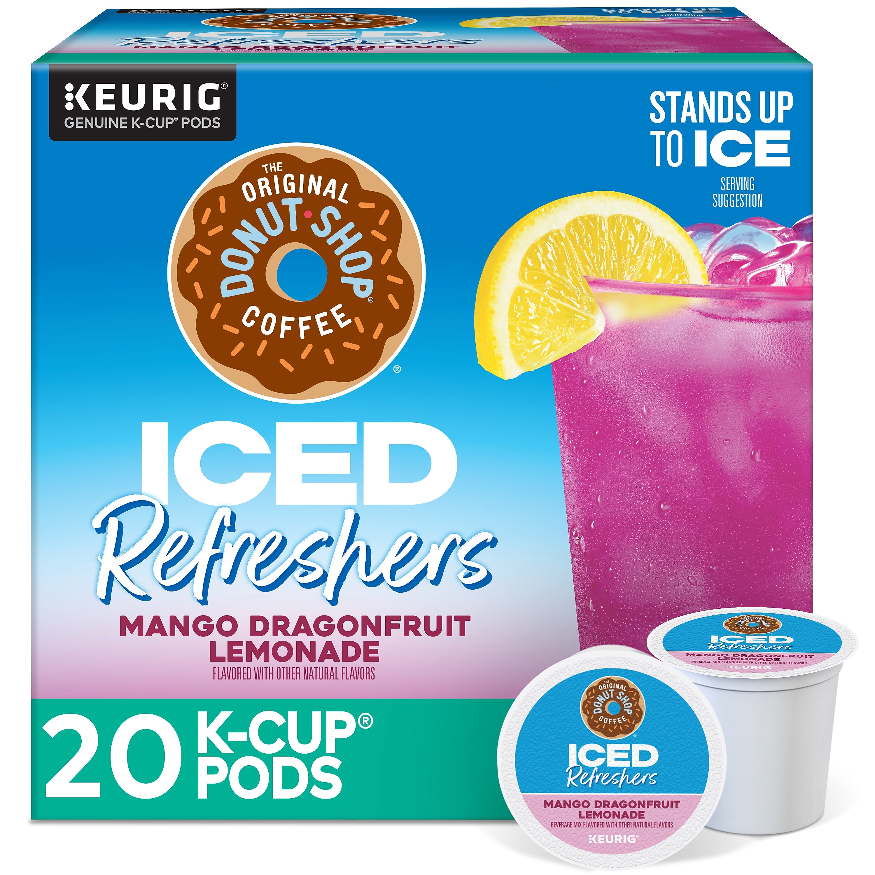 The Original Donut Shop Mango Dragonfruit Lemonade, Keurig® K-Cup® Pods, 20/Box (5000382824)