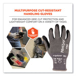 ProFlex 7043 ANSI A4 Nitrile Coated CR Gloves, EN388: 4X42D, 9" Long, Small, Gray, 12 Pairs