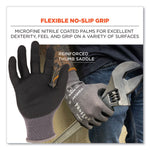 ProFlex 7043 ANSI A4 Nitrile Coated CR Gloves, EN388: 4X42D, 9" Long, XX-Large, Gray, Pair