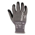 ProFlex 7043 ANSI A4 Nitrile Coated CR Gloves, EN388: 4X42D, 9" Long, Small, Gray, 12 Pairs