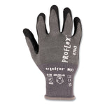ProFlex 7043 ANSI A4 Nitrile Coated CR Gloves, EN388: 4X42D, 9" Long, Medium, Gray, Pair