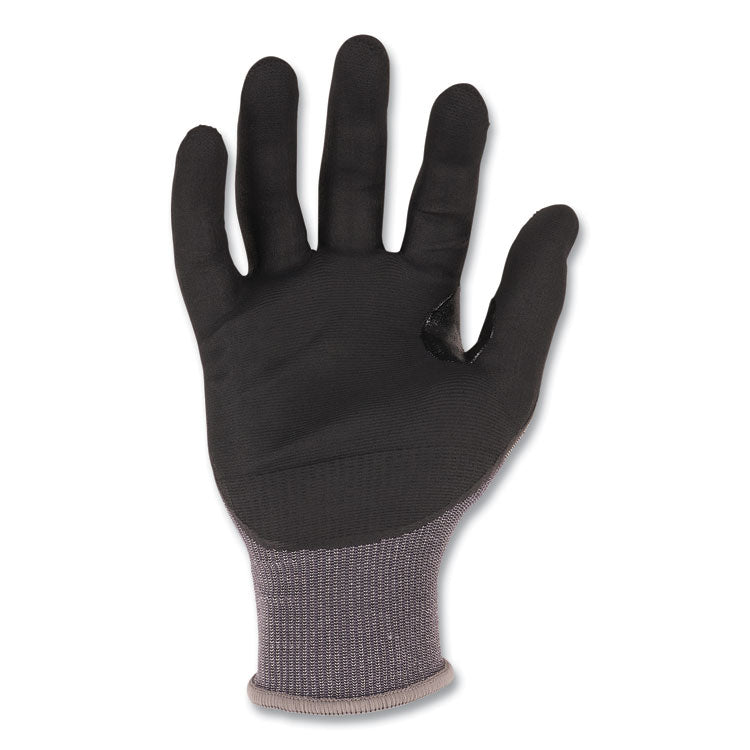 ProFlex 7043 ANSI A4 Nitrile Coated CR Gloves, EN388: 4X42D, 9" Long, Small, Gray, 12 Pairs