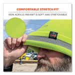 N-Ferno 6803 Reflective Rib Knit Winter Hat, One Size Fits Most, Lime