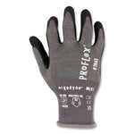 ProFlex 7043 ANSI A4 Nitrile Coated CR Gloves, EN388: 4X42D, 9" Long, XX-Large, Gray, Pair