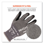 ProFlex 7043 ANSI A4 Nitrile Coated CR Gloves, EN388: 4X42D, 9" Long, Large, Gray, 12 Pairs