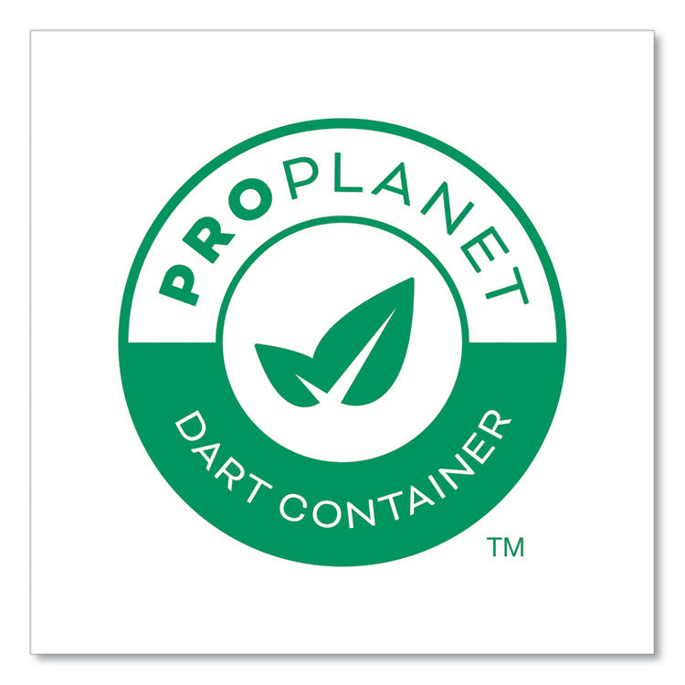 Compostable Paper Hot Cups, 8 oz, White/Green, 50/Pack