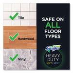 Sweeper Mop, 10 x 4.8 White, Cloth Head, 46" Green/Silver Aluminum/Plastic Handle, 6/Carton