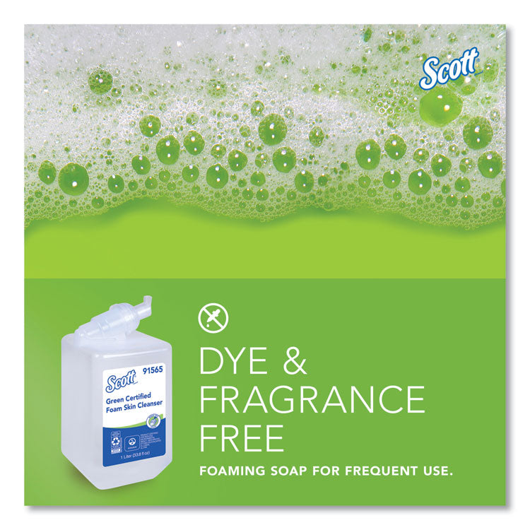Essential Green Certified Foam Skin Cleanser Refill, Unscented, 1,000 mL