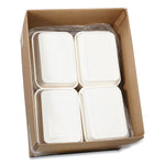 Pressware Classic Stoneware Dual-Ovenable Paperboard Tray, 45 oz, 9.97 x 7.47 x 1.5, White with Brown Specks, 250/Carton